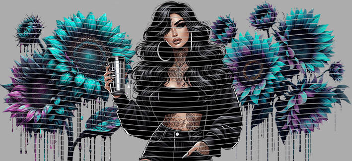 16oz Sunflower Girl-SU-254